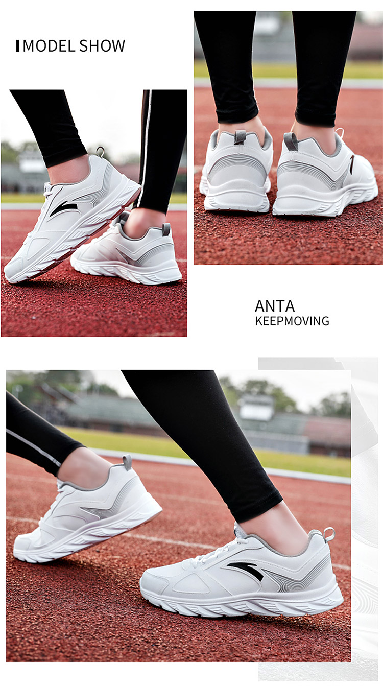 Giày thể thao nam Anta giày thể thao nam 2018 mới bằng da ấm cho học sinh mùa đông màu đen giày sneaker nam đẹp