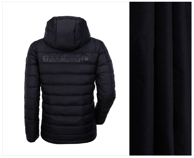 Anta down jacket nam dài trùm đầu dày áo khoác ấm mùa thu 2019 mới áo khoác chống gió màu đen - Thể thao xuống áo khoác áo phao thân dài nữ đẹp