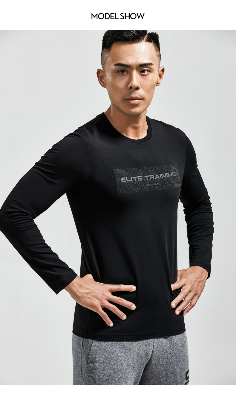 Anta áo len nam quần áo đích thực 2018 mới thu đông và áo sơ mi thể thao giản dị áo thun rộng tay áo thun dài tay áo sweater nữ form rộng