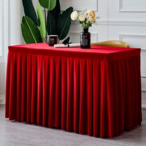 Table circumference Edge cloth Conference tablecloth Tablecloth Gold velvet flannel cloth cover Rectangular business table skirt table cover table cover