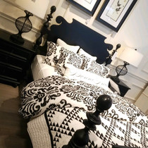 American bed solid wood bed 1 8 meters modern simple double country idyllic bed 1 5 meters retro nostalgic bed four-poster bed