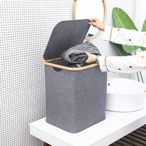 Japanese-style simple foldable dirty clothes bucket storage basket Dirty clothes basket Dirty clothes storage basket storage rack Bedroom dormitory