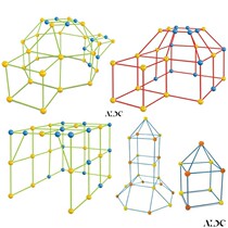 Kids Construction Fort Building Castles Tunnels Tents Fidget