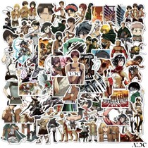 10 50Pcs Pack On Titan Anime Stickers Laptop