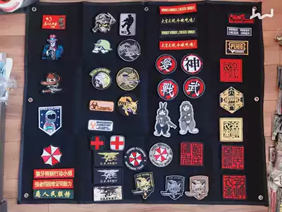 The first and second generation Velcro collection storage cloth tactical backpack stickers outdoor collectors collect display cloth