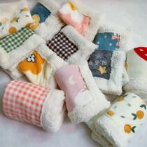 Pet flannel milk pad pad with dog baby blanket cat cushion thicker blanket