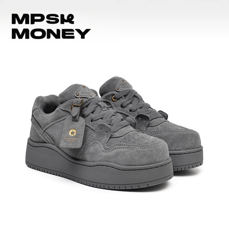 Mpsk Original Retro Casual Sneakers Men's Shoes Summer New Gray Loafers Women's Niche Thick-Soled Height-Increasing Shoes