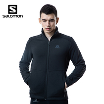 Salomon Salomon mens sportswear top spring new jacket stand-up collar casual jacket dark green