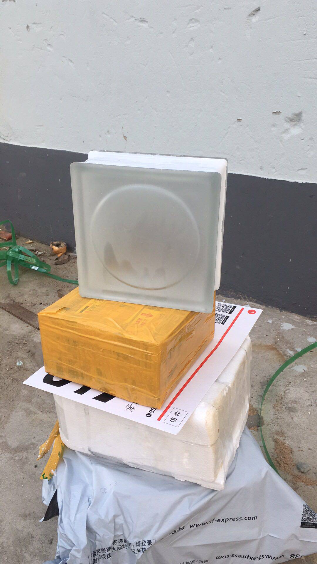 New Monsandy sungrain glass brick super white partition mystic light transmission not clairvoyance