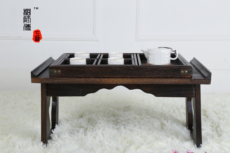 đốt đồ trà tatami bảng kang giường bảng bảng xếp bảng bàn máy tính cửa sổ vịnh bàn gỗ Paulownia - Bàn trà bàn trà tròn đẹp