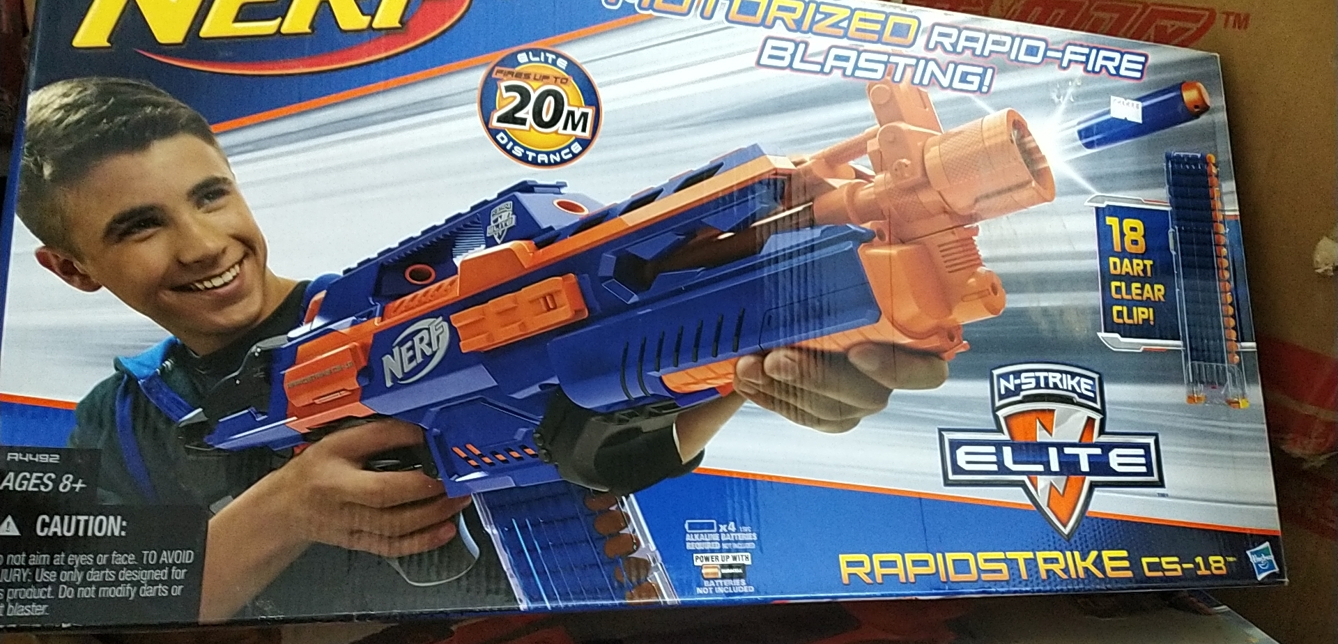 Children's treasure NERF Thermal Fire electric superfan CS-18 launchers soft-slingshot toy