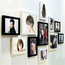 Hair salon Hair decoration painting Barbershop hanging painting mural Hair salon personality dye perm hair extension Poster combination photo frame wall