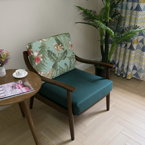 Customized printing high-density sponge cushion solid wood sofa cushion cover tatami all-inclusive fabric cushion cover sofa cover