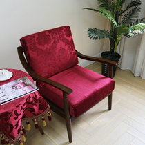 Customized European-style solid wood sofa cushion cover all-inclusive fabric removable and washable cloth cover high-density sponge cushion sofa cover