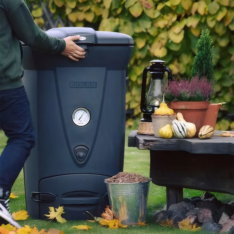 [フィンランドから輸入] Biolan 屋外用コンポストバケツ キッチンゴミ用コンポストボックス 家庭用葉っぱ発酵コンポストアーティファクト