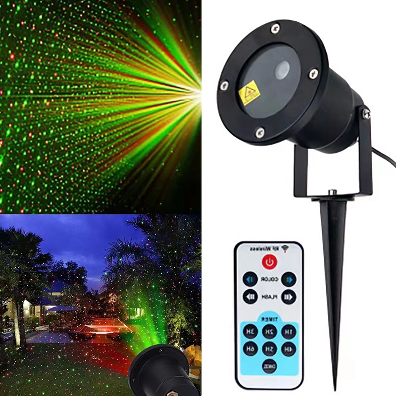 Outdoor Lawn Laser Light/Double Hole Starry Sky Laser Light/Outdoor Laser Light with Remote Control/Christmas Outdoor Light
