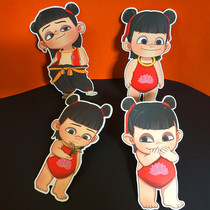 Nezha magic child advent red envelope Three-dimensional creative red packet shaped pressure year-old bag New Year Birthday fun fun lucky bag