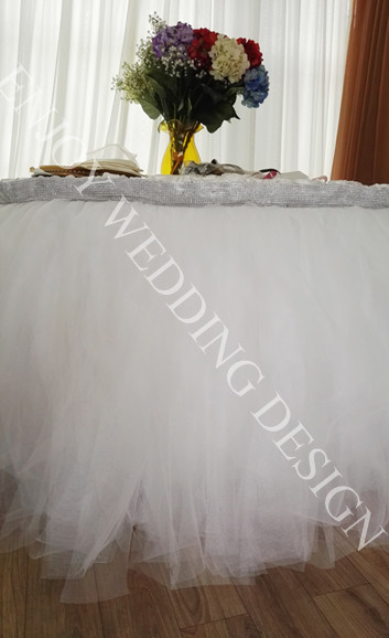 Wedding table dress Sign up to the main table tablecu table cloth Main table skirt Wedding Celebration Tablecu Outdoor Wedding