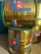 Golden bread food can be bent at will any bend gold wire bag wire rope gold strapping rope 400 m