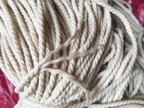 4mm cotton white cotton rope hand woven tapestry rope tapestry material three strands cotton rope portable rope 190 meters