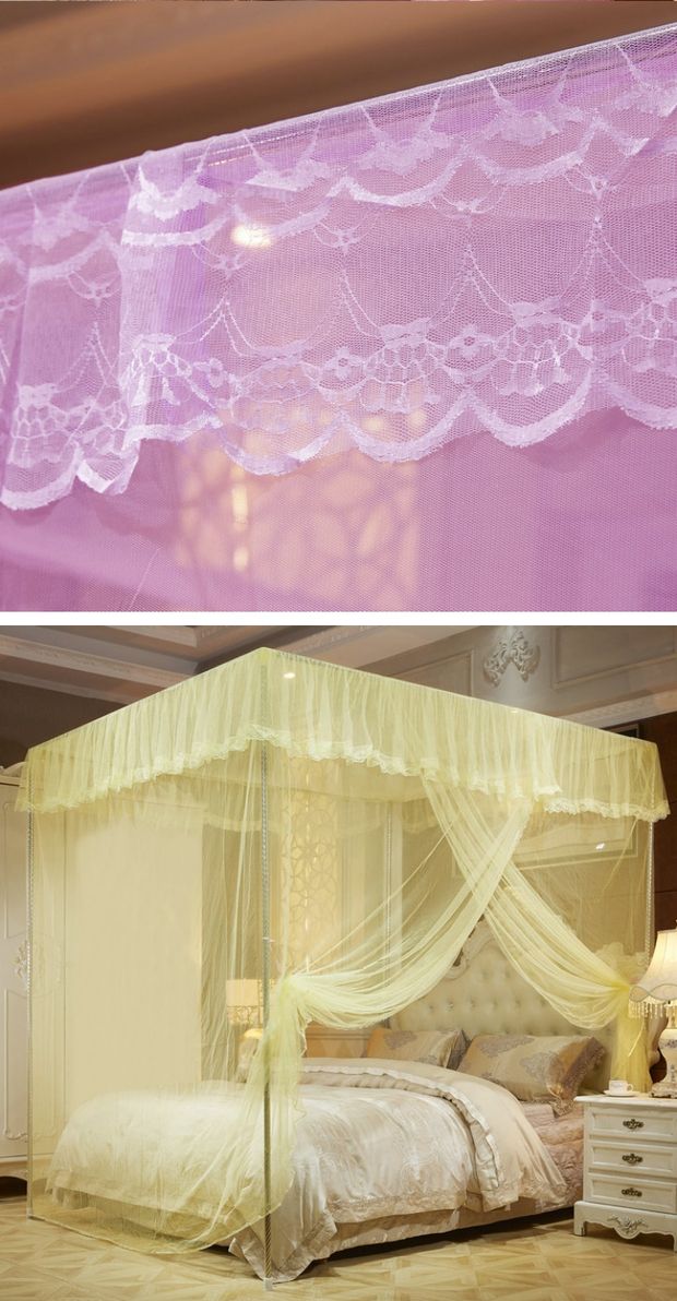 Cửa lưới chống muỗi 1,5m giường 1,8m Giường 1,2 m cửa đôi hộ gia đình đơn chiều cao đặc biệt sàn chống muỗi - Lưới chống muỗi màn tròn phòng ngủ