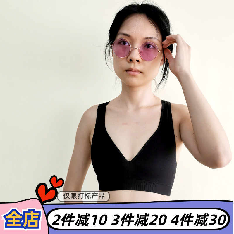 Foreign trade Original single-integrated cup speed dry breathable elastic shock-proof Fitness Running Sports Yoga Underwear