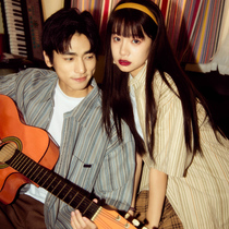 Wine balls ALOHA retro Hong Kong style couple striped shirt #how can I fall in love with you Im asking myself