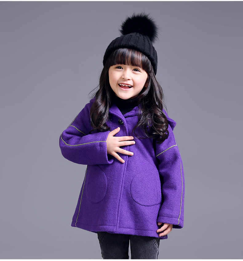 Manteau pour fille DEESHA en mélange - Ref 2162061 Image 14