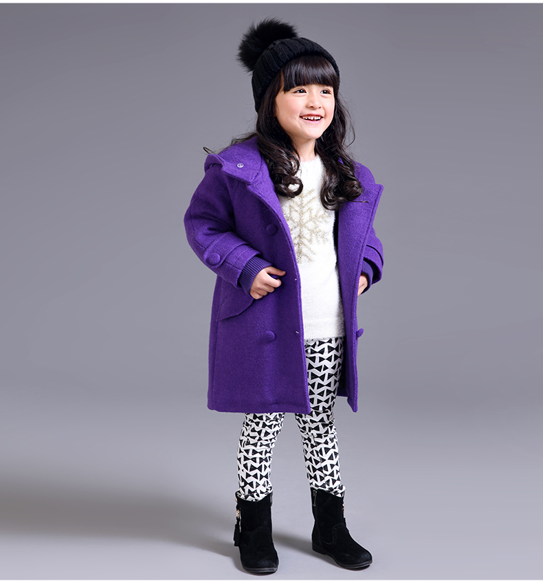 Manteau pour fille DEESHA en laine - Ref 2162203 Image 14