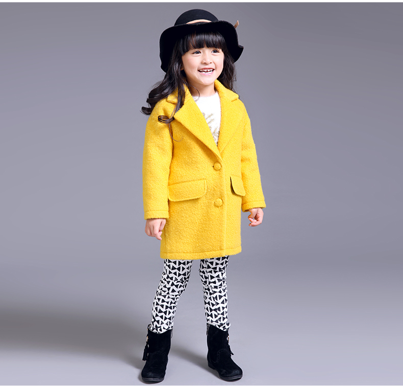Manteau pour fille DEESHA en mélange - Ref 2162403 Image 16