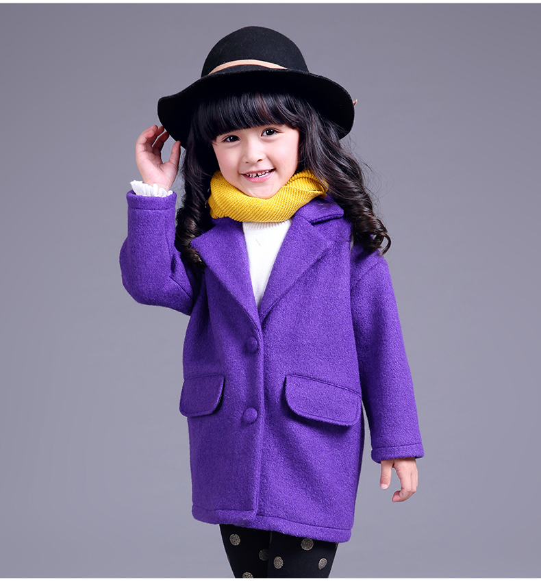 Manteau pour fille DEESHA en mélange - Ref 2162403 Image 13