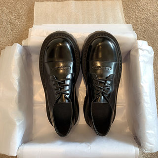 Platform Loafers with Thick Soles for Women, British Style, 2025 Spring and Autumn New Genuine Leather Lace-Up Black Height-Increasing Shoes