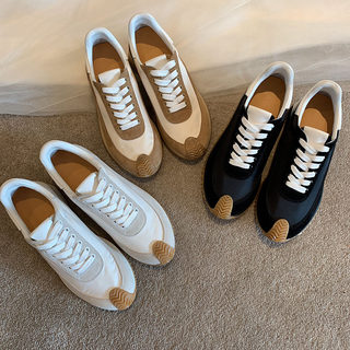 Lightweight Women's Shoes with 6cm Internal Height Increase, 2025 New Thick-Soled Wedge Sports Casual Shoes, Genuine Leather Breathable Dad Shoes for Women