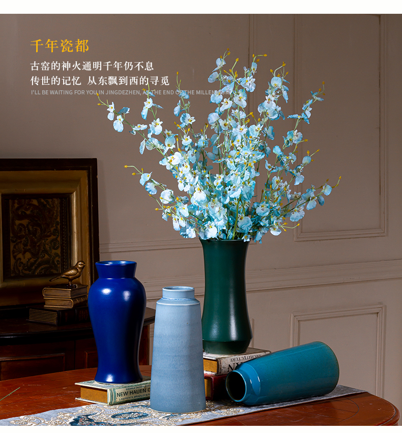 The New modern art ceramic vases, the sitting room is contracted style decorative pot custom hydroponic the plants dried flowers light of key-2 luxury