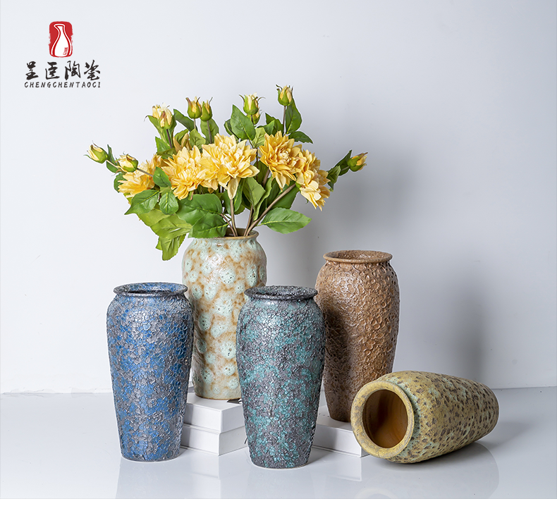 New ceramic furnishing articles in the New Chinese style restoring ancient ways is dried flowers sitting room porch TV ark adornment of I and contracted hydroponics