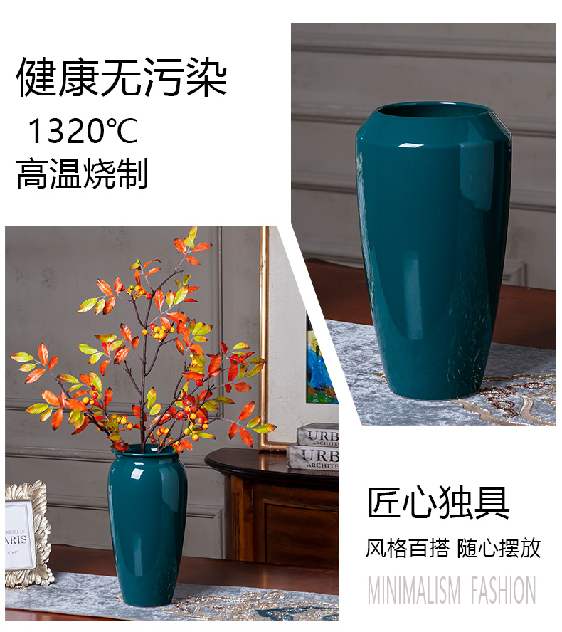 New jingdezhen ceramic floret bottle retro simulation flower glaze furnishing articles pottery hydroponic flower arrangement sitting room adornment