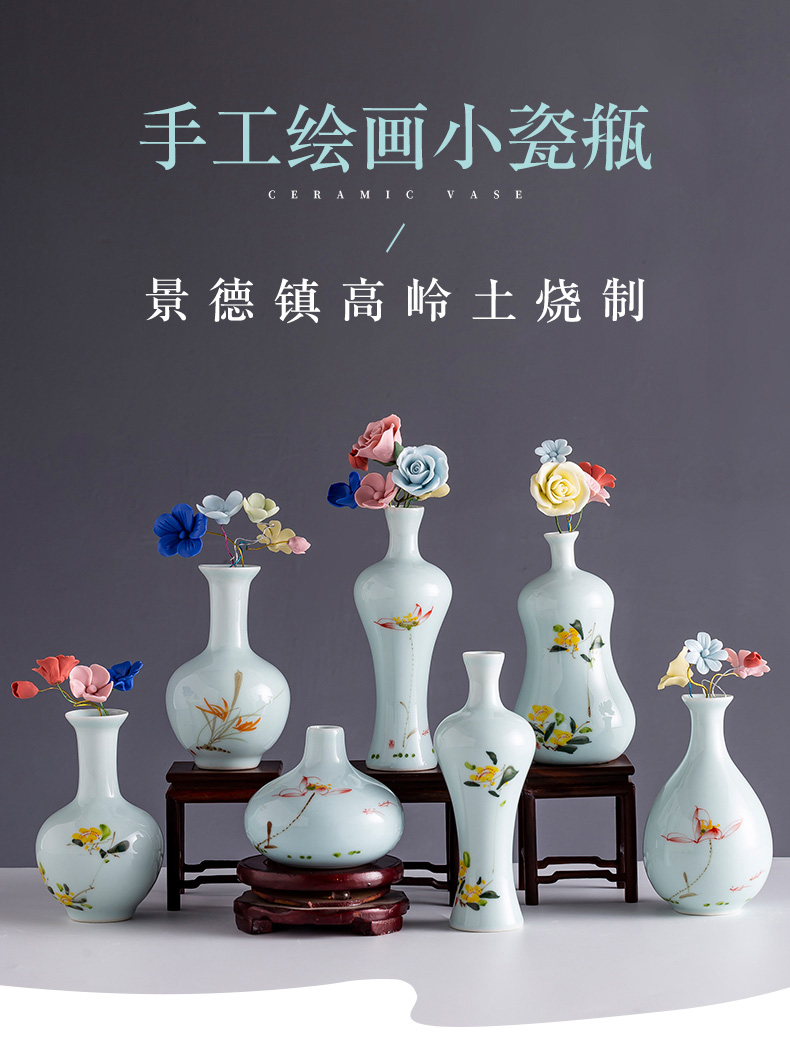 Jingdezhen creative new Chinese style ceramic floret bottle POTS desk study of the sitting room TV ark, the table flower arranging furnishing articles