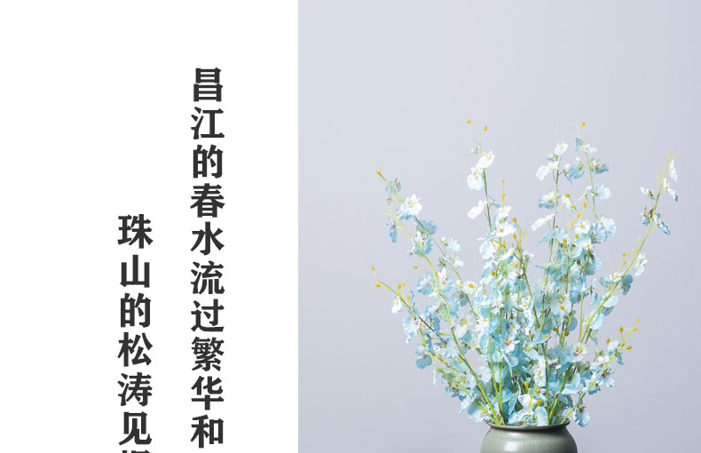 Light much creative vase Chinese jingdezhen ceramics hydroponic lucky bamboo flower arranging desktop sitting room porch place to study