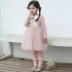 Váy bé gái xuân 2019 phiên bản Hàn Quốc mới của váy trẻ em tay dài bé gái váy công chúa sợi nước ngoài vay dam thu dong Váy