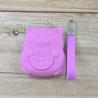 С молнией, сиреневый, на удачу