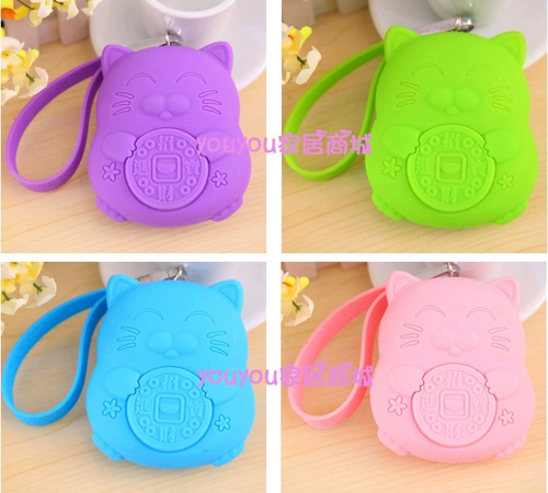 Силиконовая ключница, кошелек, система хранения, милый брелок, креативные монеты, на удачу