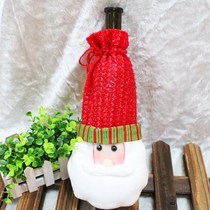 Lovely Santa Snowman Elk Christmas Wine Bottle Cover Ba