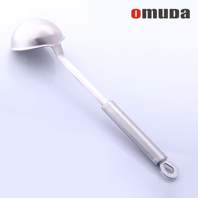 (Flush back) European and American Kitchen Utensils 304 Stainless Steel Long Handle Soup Spoon High Temperature Resistant And Burn-proof Porridge Spoon