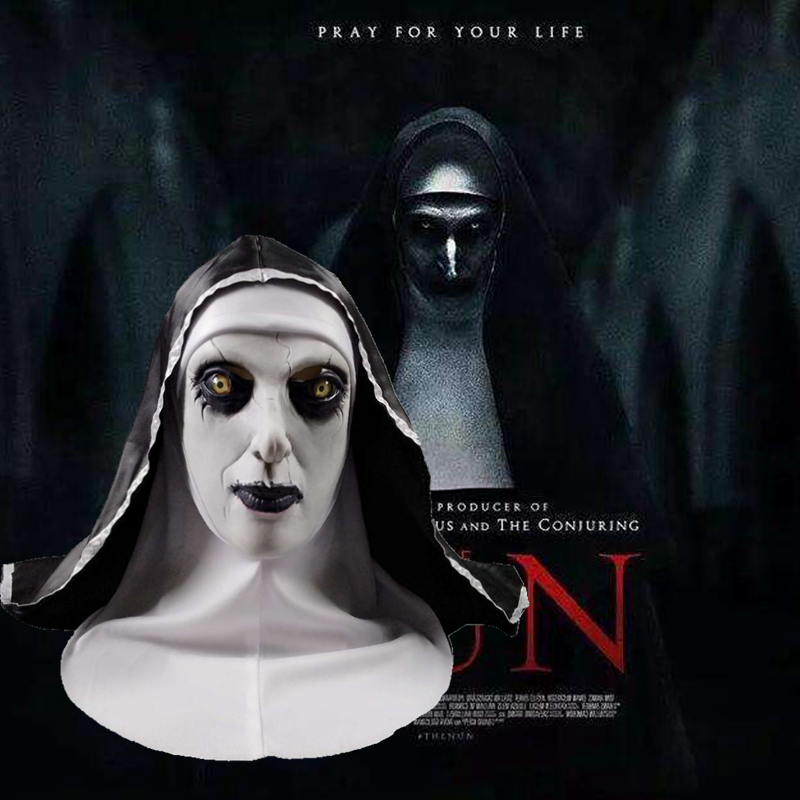 Nun Mask Cos Trick 2 Halloween Horror Masks Ghost Face Movies View Whole People Scary Latex Nun Masks