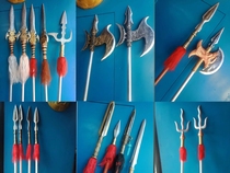  Eighteen weapons bar secret room Red tassel gun Film and television props mace Qinglong Yanyue knife cold soldiers ancient weapons