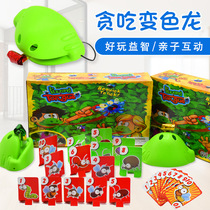 Frogs lizard masks greedy for chameleon chameleon creative parent-child pair fight table Swim Tongue Toy Wedding Props