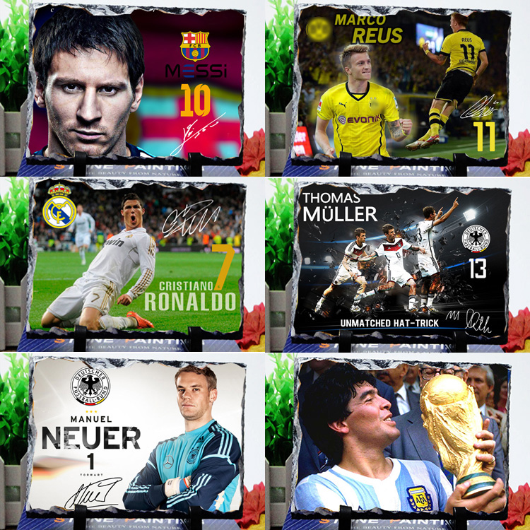 Football Birthday Gift for Boys C Romcy Benzema Kanemar Decorated around the Appendix Souvenirs