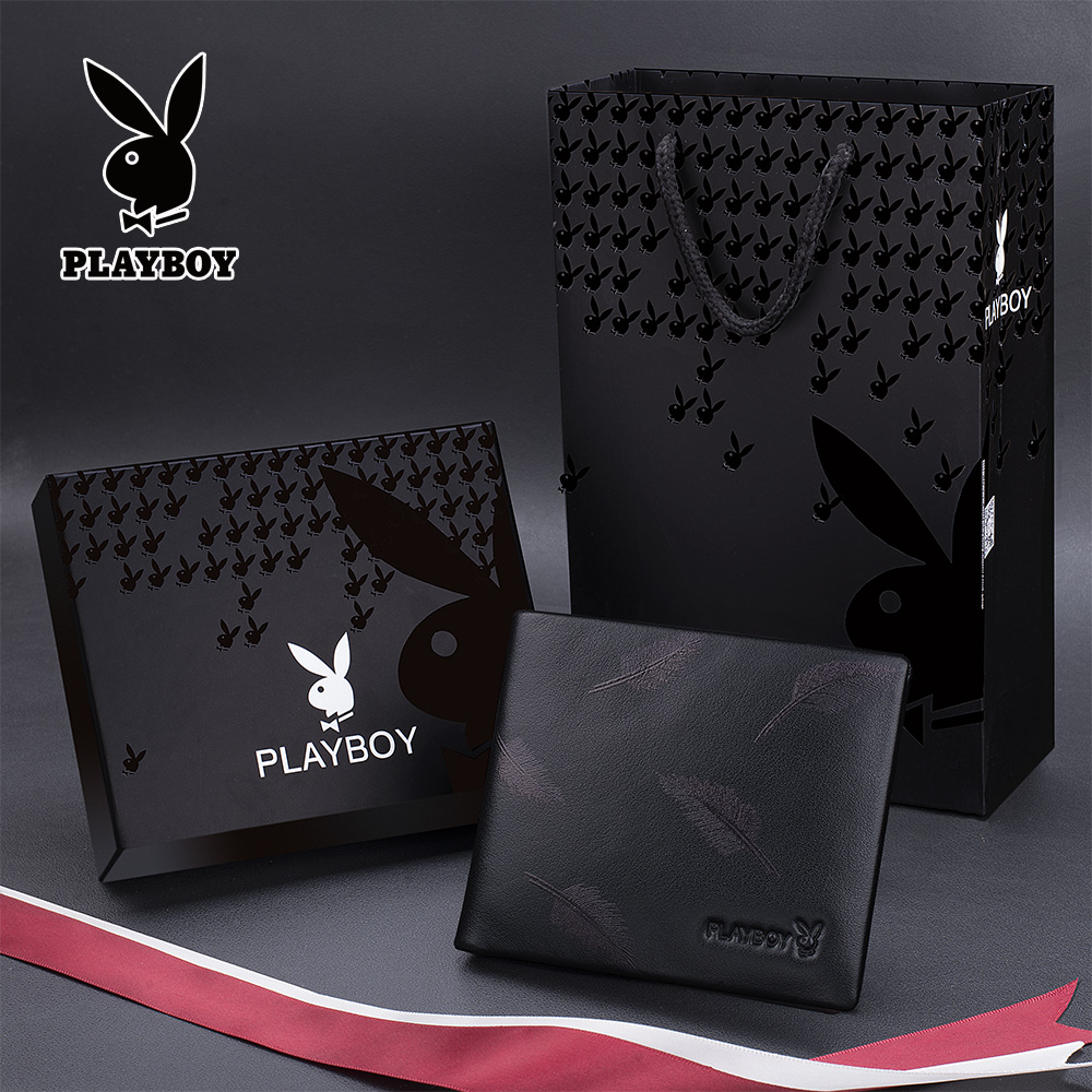Flowers Playboy men's wallet Short Leather Bull Leather 2021 New Tide Custom DIY Lettering Leather Clip Male-style youth