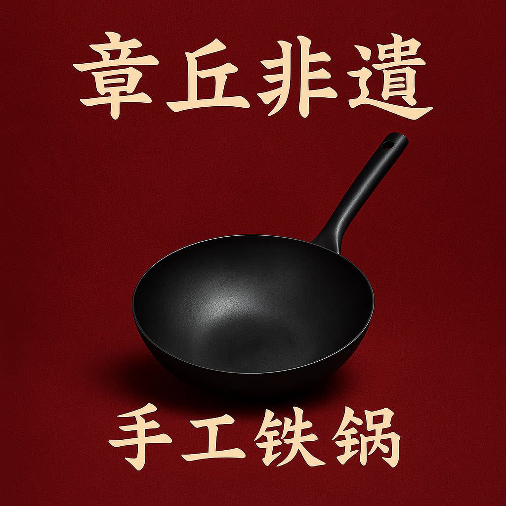章丘非遗手工铁锅