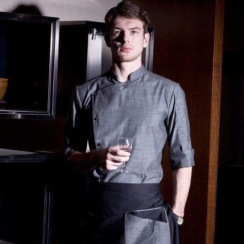 Шеф -повар с семью точками рукава обслуживание мужского и женского отеля кухонная одежда западного ресторана Шеф -повар шеф -повар